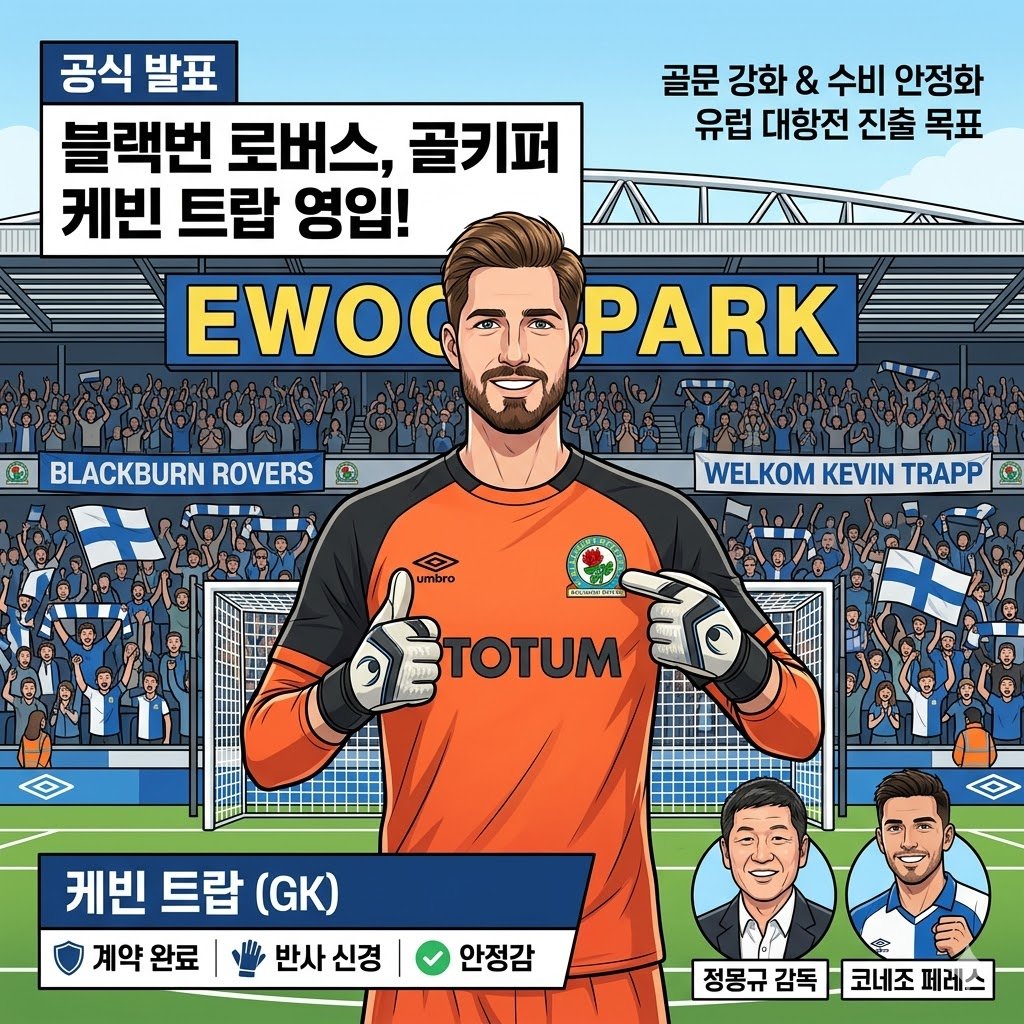 블랙번, 철벽 GK 트랍 영입! [수비 불안] 해소될까